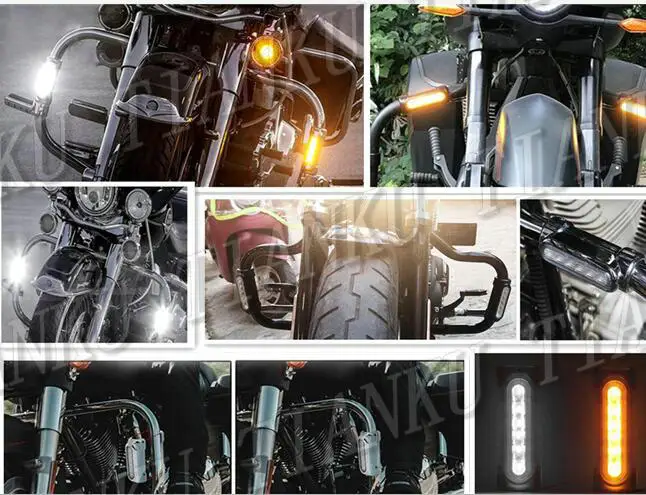 Защита двигателя светодиодный поворотник светильник вождения для Suzuki бульвар C50