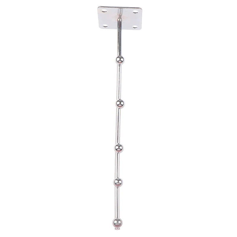 

Wall Mount Waved Waterfall Hanger Rack 5 Beads Garment Display Hooks