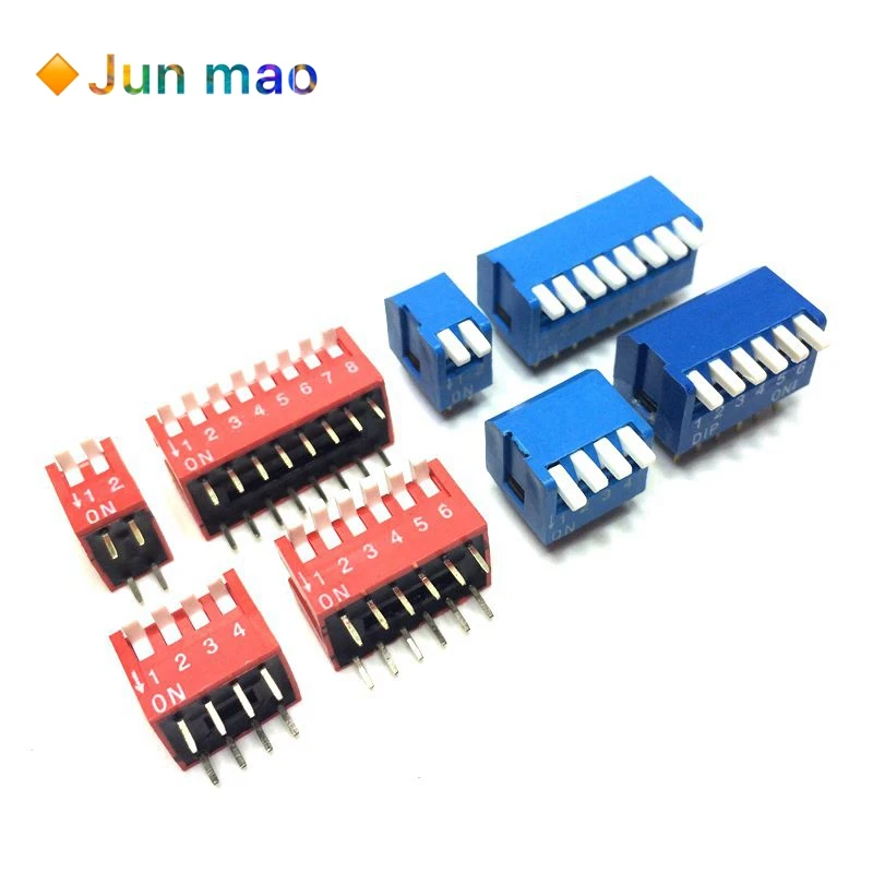 5 шт. 2P 3P 4P 5P 6P 7P 8P 9P 10P 12P bit 2 54 мм погружной переключатель/цифровой переключатель