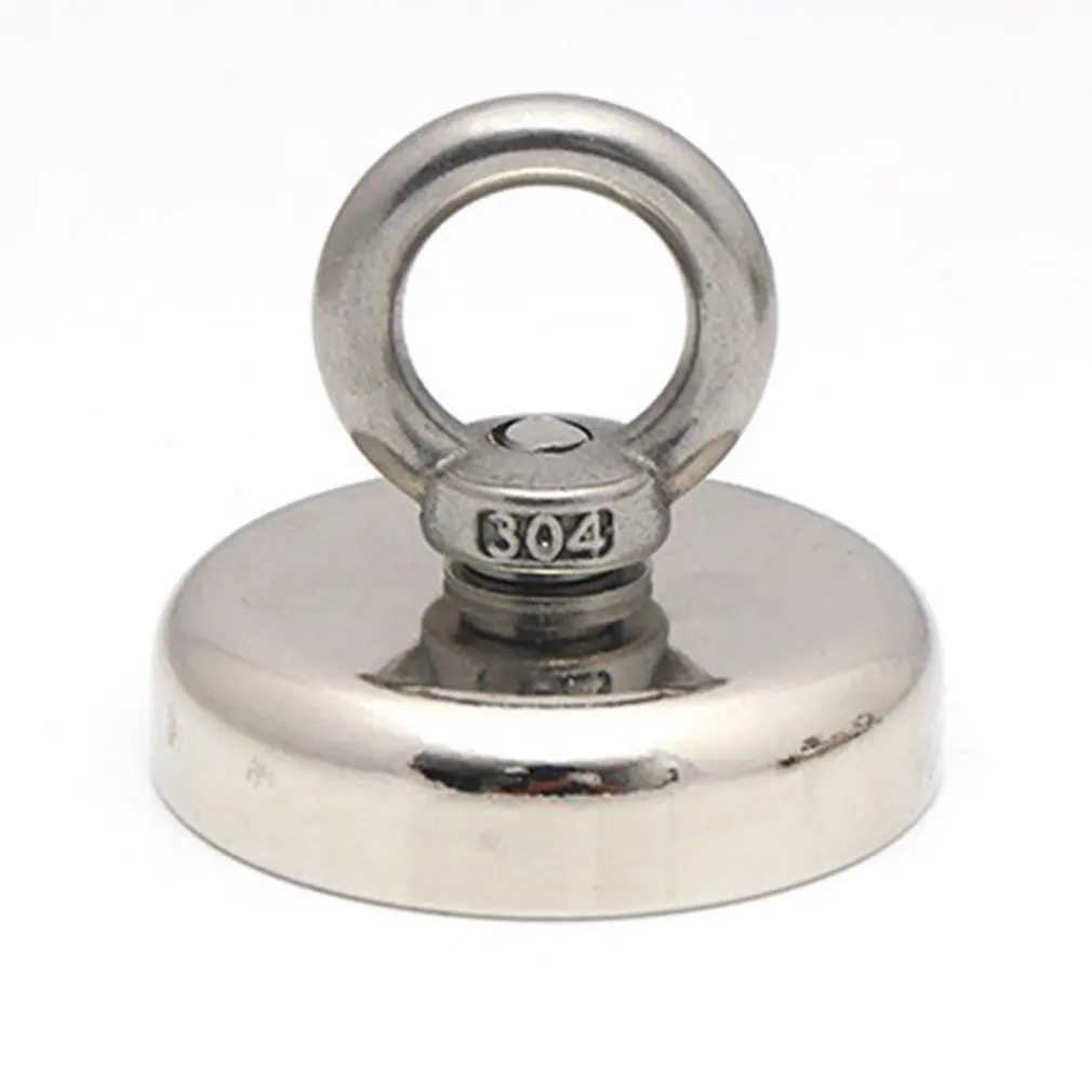 

Практичный рыболовный магнит с защитой от ржавчины, портативный удобный рыболовный инструмент с сильным всасыванием, магнит для рыбалки, 304