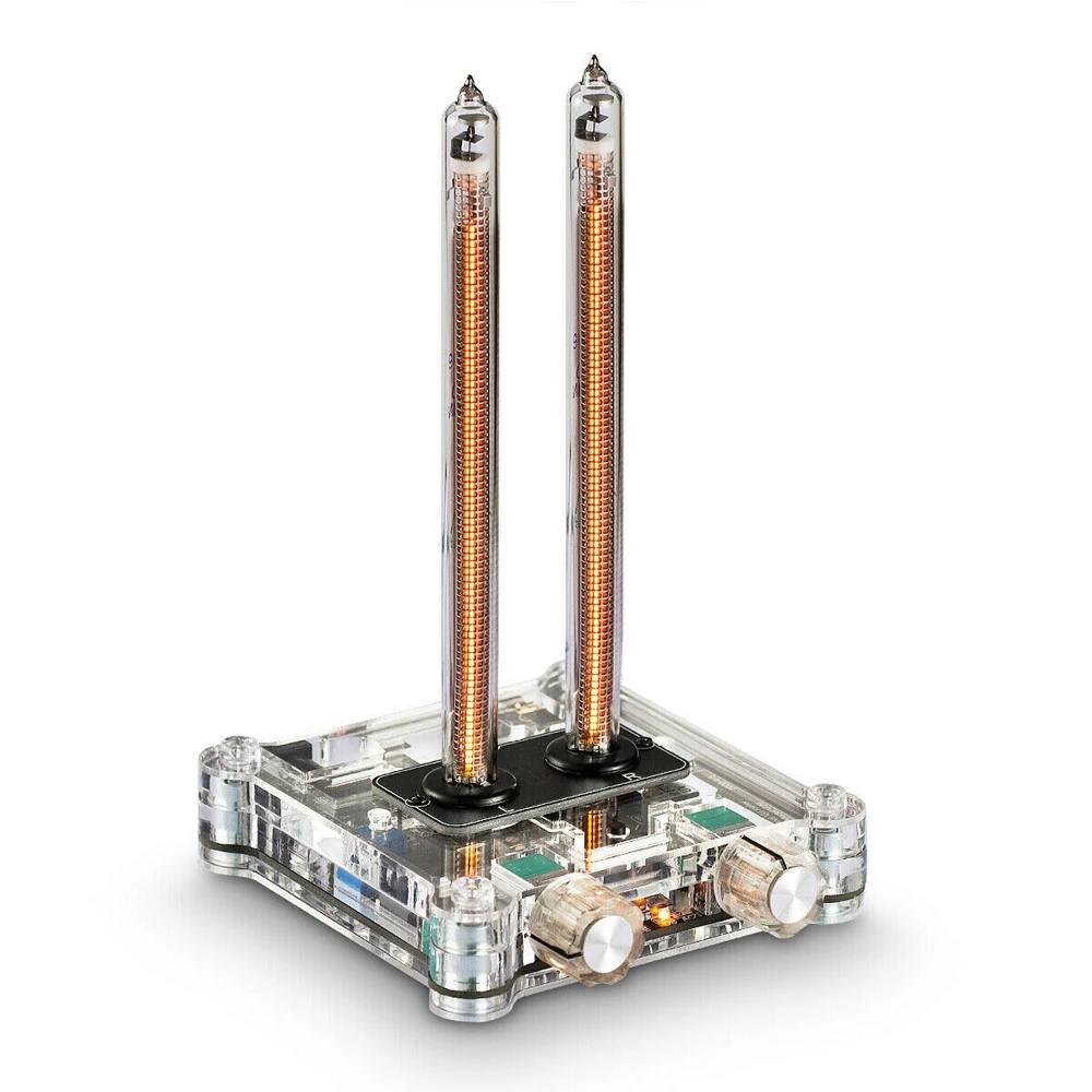 Exquisite Dual IN9 Nixie Tube Sound Level Meter Audio Display Analyzer Music Spectrum MIC Support ACG DB Two Display Modes