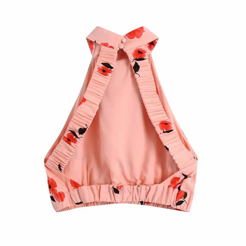 

Za 2-piece Suit Women Suit & skirt Suits 2021 New Fashion tube top halter sexy printed Women Suits casual chic street youth Suit