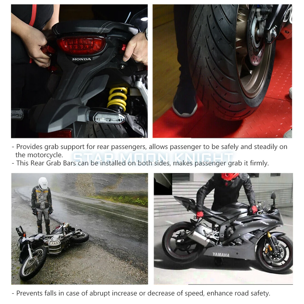For Honda CB650R CBR650R 2019 2020 Passenger Rear Seat Grab Bar Hand Rail Handlebar CNC machined Motorcycle Parts CB CBR 650R | Автомобили
