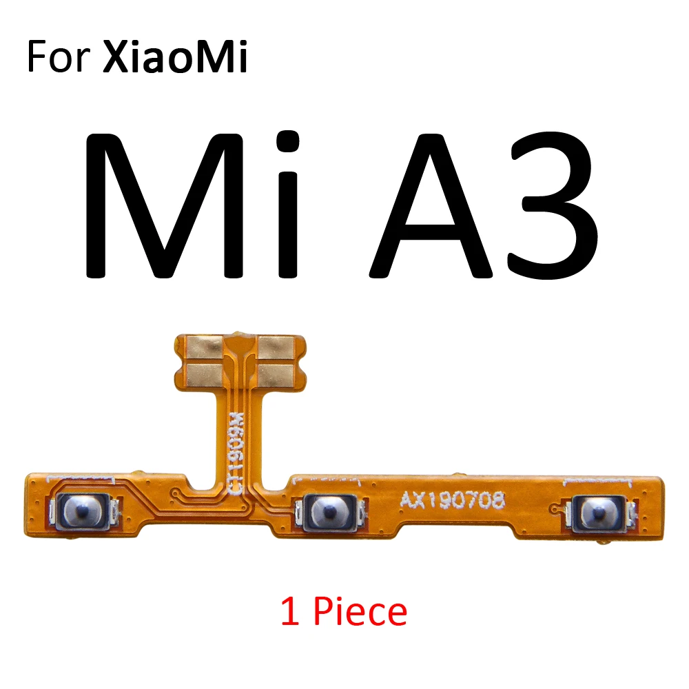 Гибкий кабель с кнопкой включения и выключения громкости для XiaoMi Mi 9T Pro 9 8 A3 A1 A2 Lite