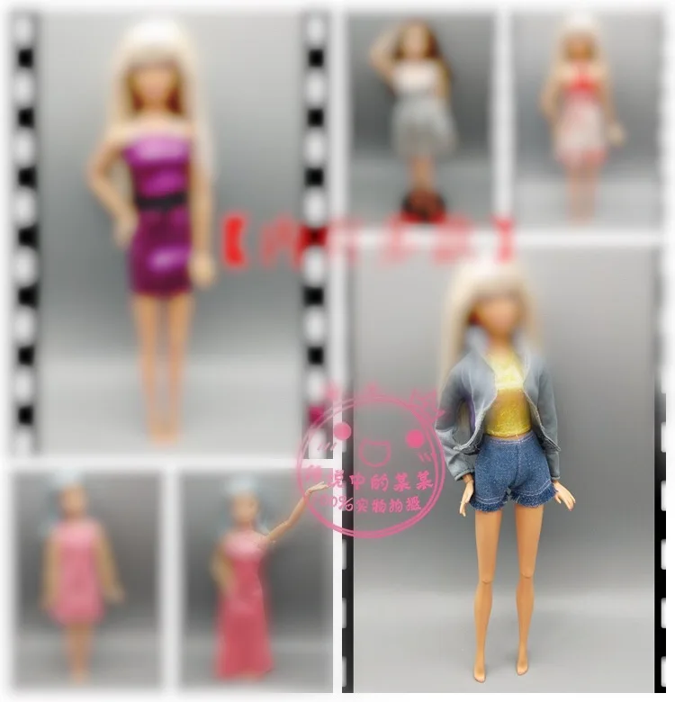 

30cm Doll Dress Fashion Clothes handmade outfit For Barbie Doll for licca Accessories Baby Toys Best Girl' Gift