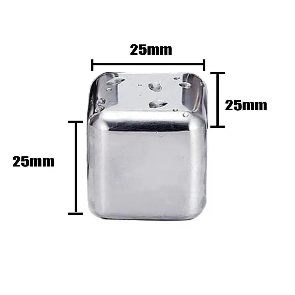 Stainless Steel Ice Cubes Wine Whiskey Stones Chiller Stone Reusable Beer Cooler For Vodka Champagne Bar Tool Sets Test Pass | Дом и сад
