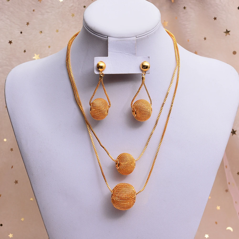 WANDO комплект золотых ювелирных украшений из эфиопских бусин эритрея африканские