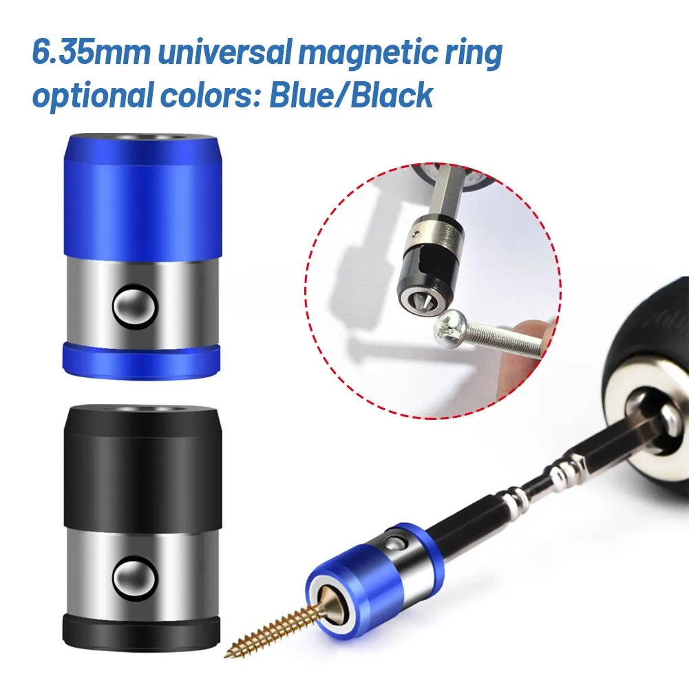 

Magnetic Ring Metal Screwdriver Head Steel Sleeve Electric Screwdriver Bit Shank Anti-Corrosion Drill Bit Magnet Powerful Ring