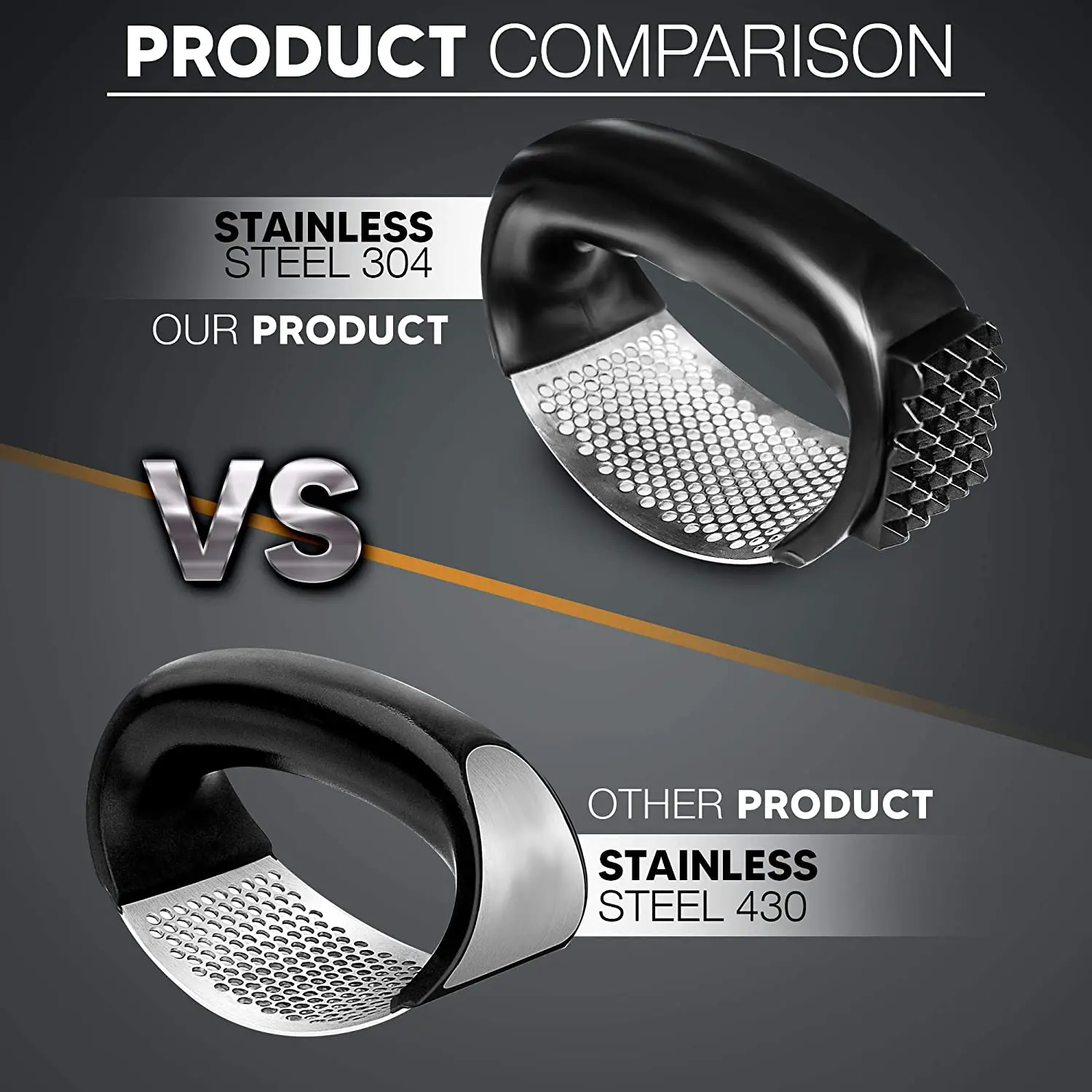 Пресс для чеснока бытовой Ручной пресс из нержавеющей стали имбиря кухонный