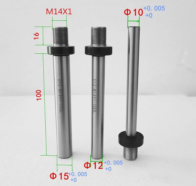 Шпиндельный вал OD10mm/12mm/15mm M14x1mm M14 для фотокартриджа | Инструменты