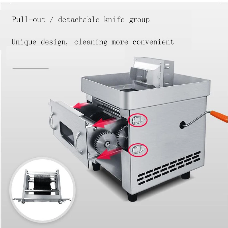 New Electric Slicer Commercial Home Pull-out Blade Meat Cutter Machine Automatic Cutting Mincing |