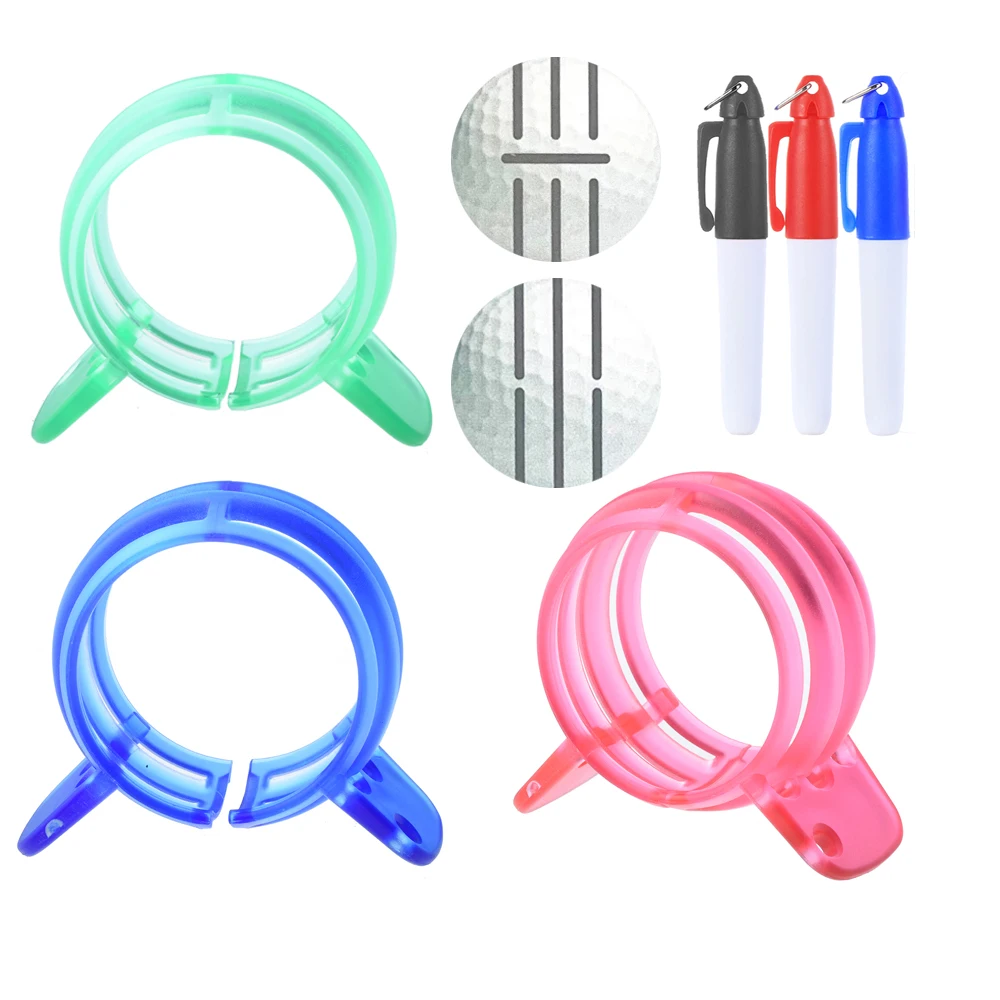 1 компл. Линия мяча для гольфа Рисование маркером инструмент маркировки и