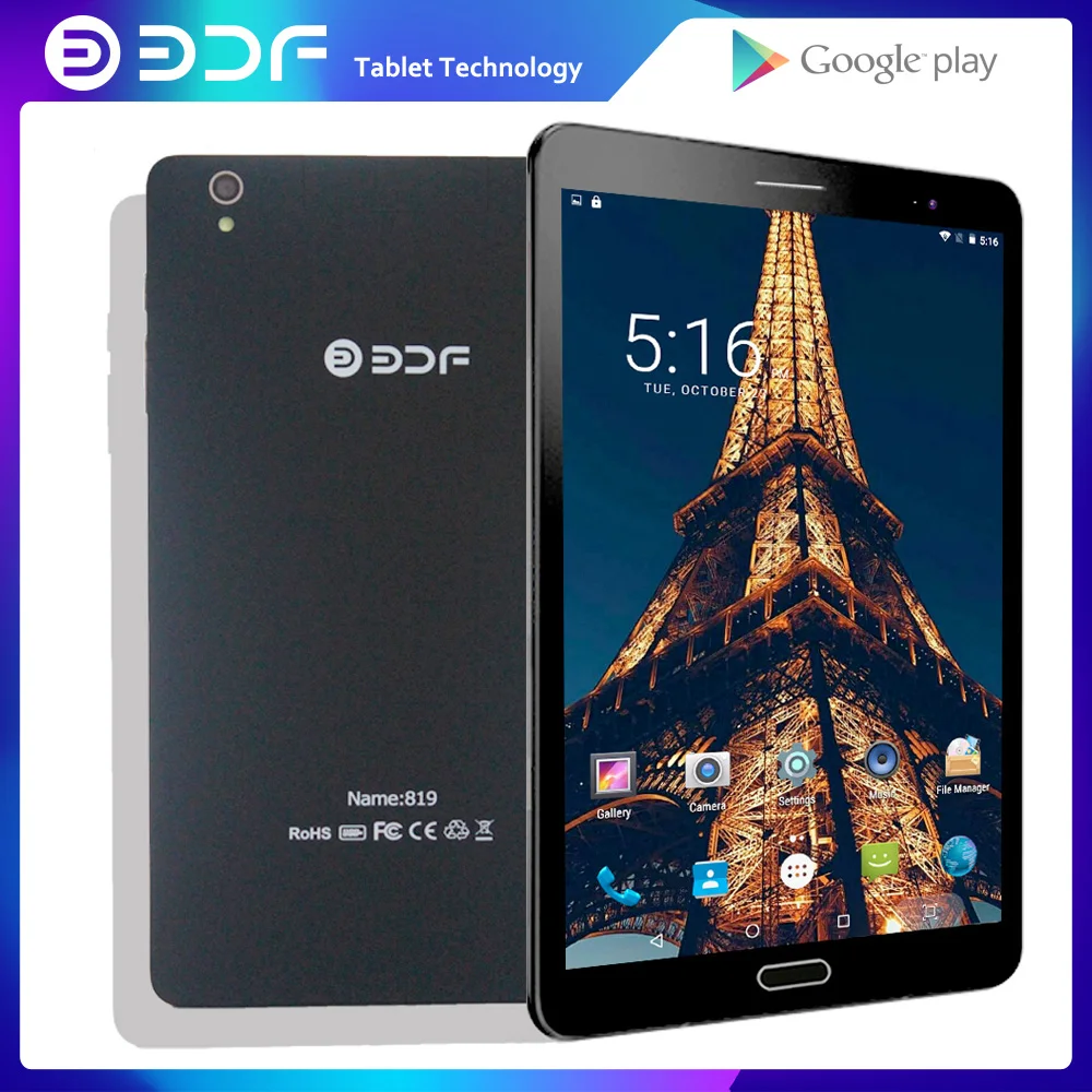 BDF планшет с 8-дюймовым дисплеем четырёхъядерным процессором ОЗУ 1 ГБ ПЗУ 32 Android 2019