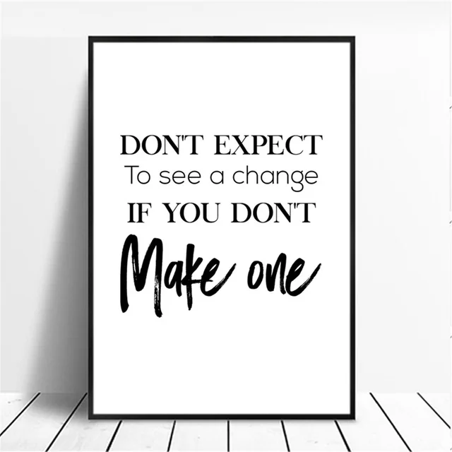 

Modern Minimalist Quotes Inspirational Picture Print Poster Wall Art Canvas Painting for Living Room Home Decoration