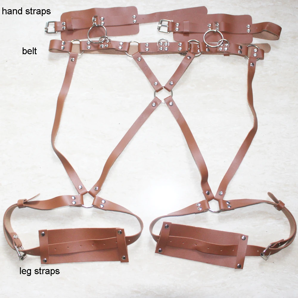 

2021 Women Punk Rave Rock Leather Belt For Stocking Sexy Tassel Chain Harness Harajuku Gothic Leg Cage Body Straps Suspenders