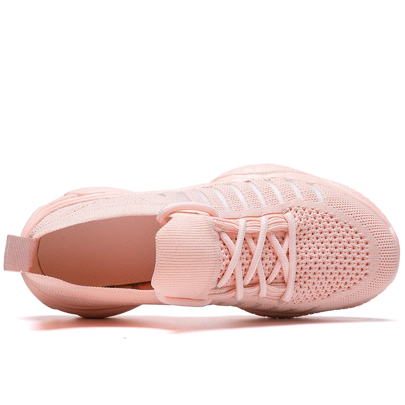 

Women Casual Shoes Fashion Breathable Walking Mesh Lace Up Flat Shoes Sneakers Women 2020 Tenis Feminino White Vulcanized Shoes