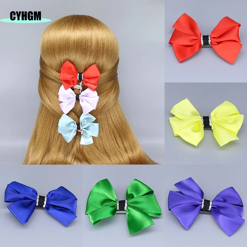 

6pcs/lot silk hair clips for girls hairpins headwear cute spinki do wlosow Barrettes kids Hair Accessories D02-8