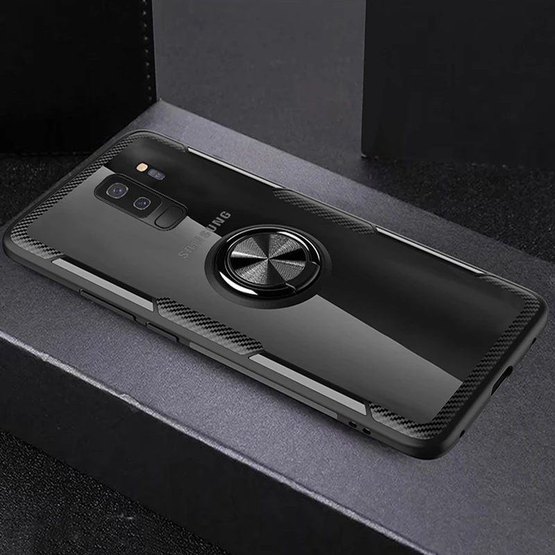 Защитный чехол для Samsung Galaxy S9 S10 Plus S10E E Note 9 противоударный с кольцом-подставкой