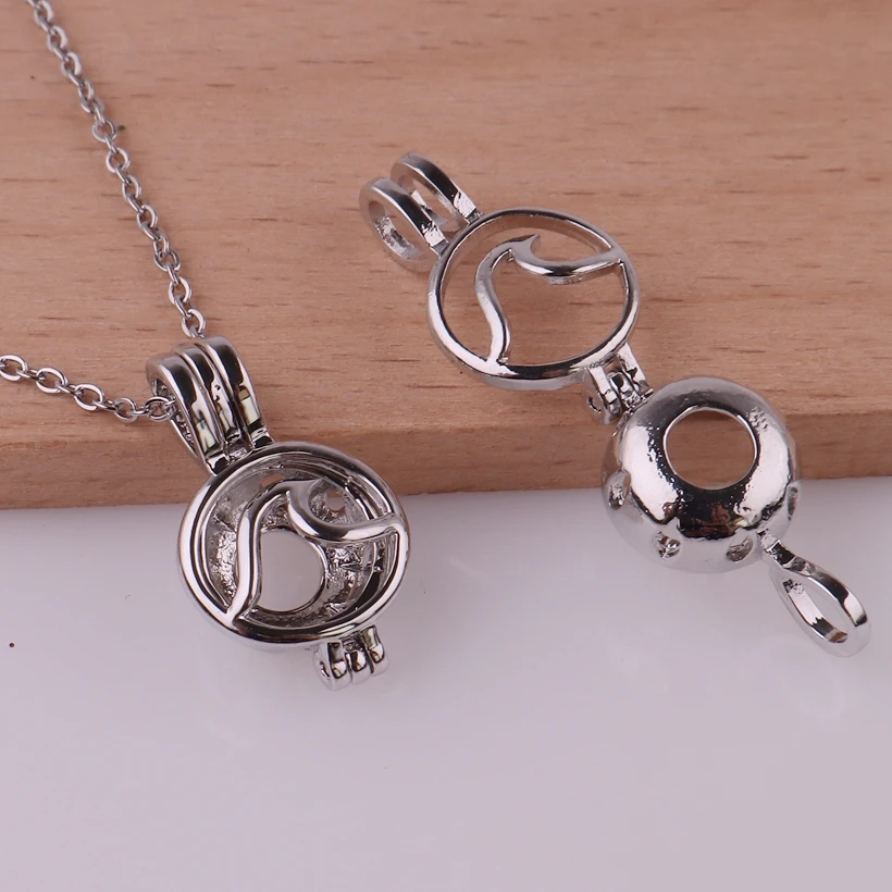 K1635 тусклые серебряные медные круглые буквы из бисера жемчужная клетка