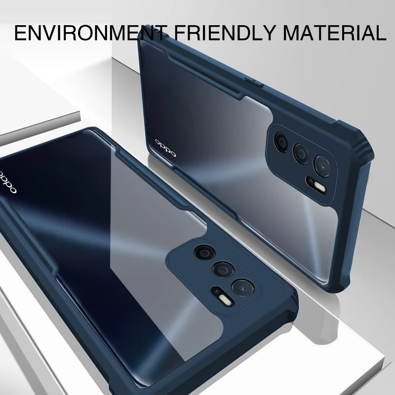 Rzants For OPPO A16  Case Hard Air Bag Protection Slim Thin Clear Crystal Cover
