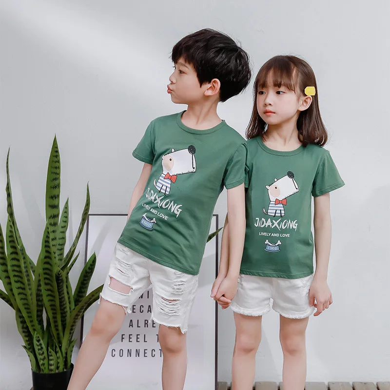 Бесплатная доставка Детская футболка с рисунком акулы для мальчиков одежда