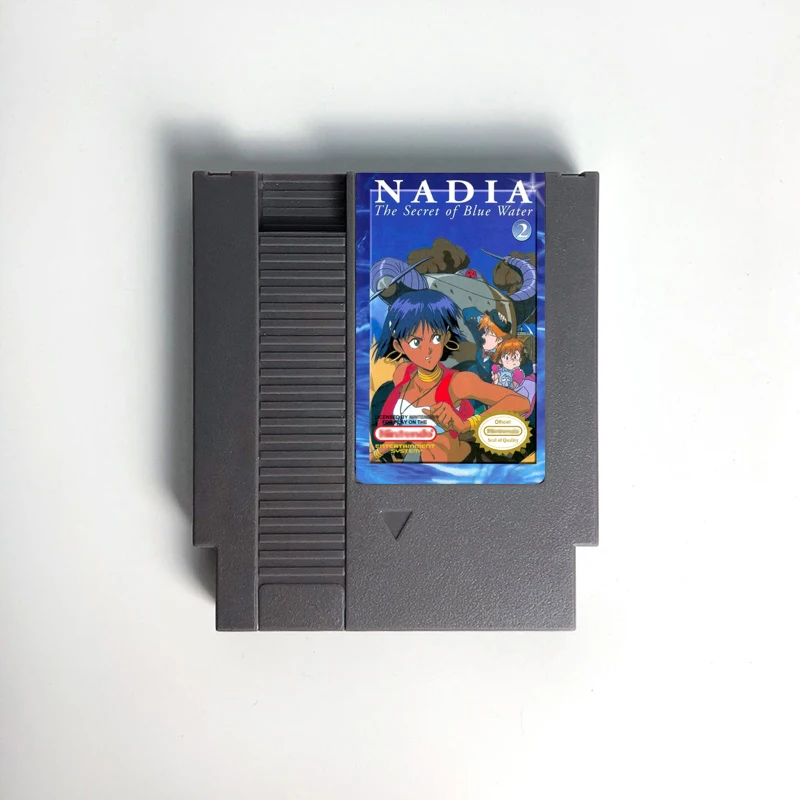 

2-игровой картридж Nadia The Secret of Blue Water для консоли NES, 72 контакта, 8 бит