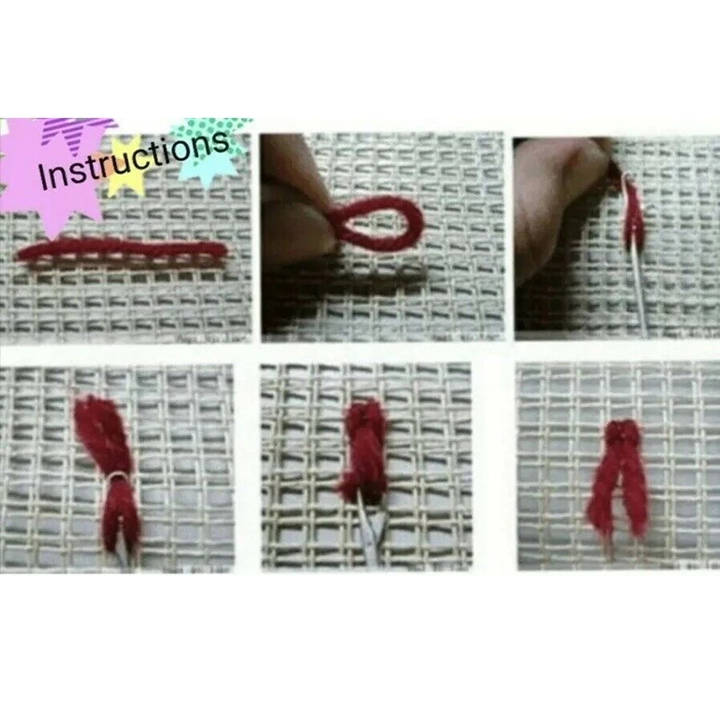 Набор крючков для рукоделия наборы необработанная вязальная пряжа коврик набор