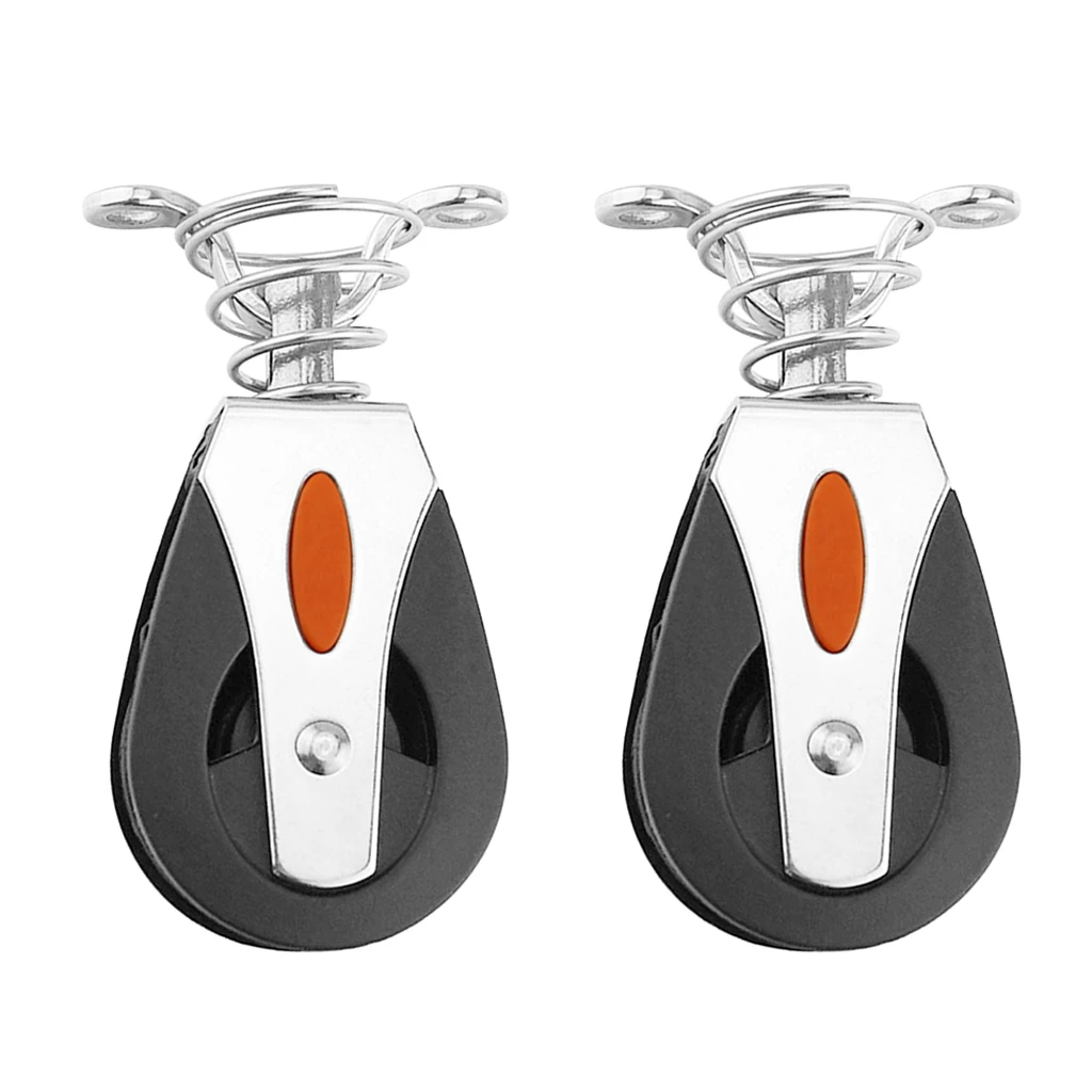 

316SS Maine Sailing Bearing Blocks Single Pulley Boat Rope Runner Assembly