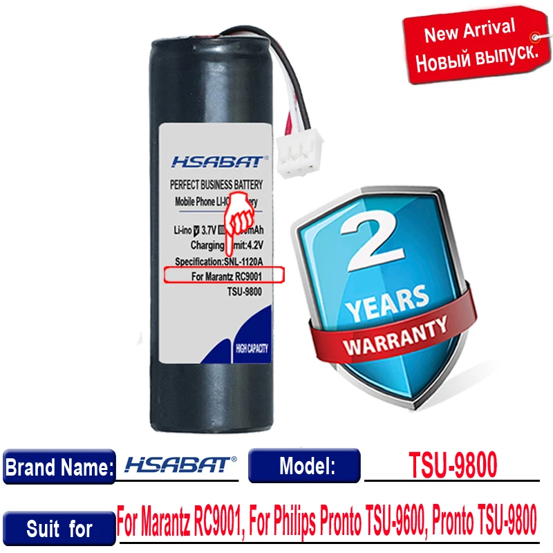 Лидирующий бренд 100% новый 3400 мА/ч maratnz RC9001 Батарея для PHILIPS Pronto TSU-9600 TSU-9800 2422 526 00208