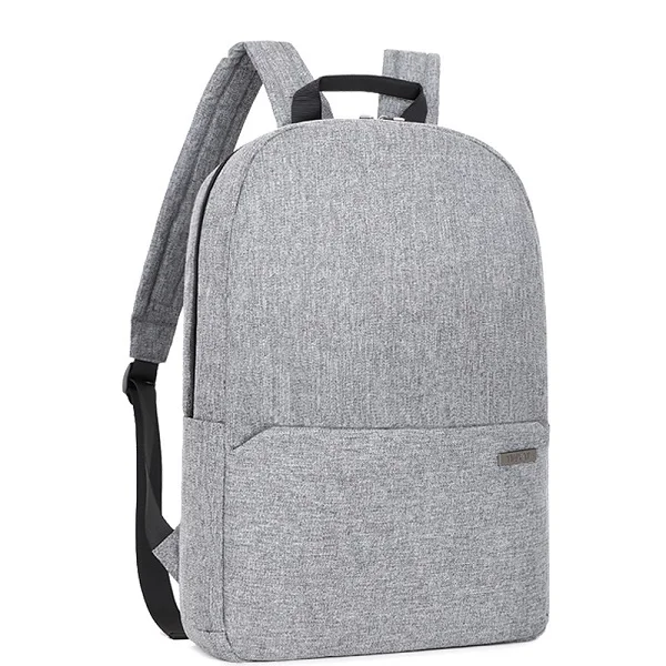 LIGHT GRAY BACKPACK Мужской холщевый рюкзак для ноутбука TINYAT, рюкзак для компьютера с диагональю 15 дюймов, водонепроницаемый школьный рюкзак, сумка для подростков, рюкзак на плечи - Цвет: LIGHT GRAY BACKPACK