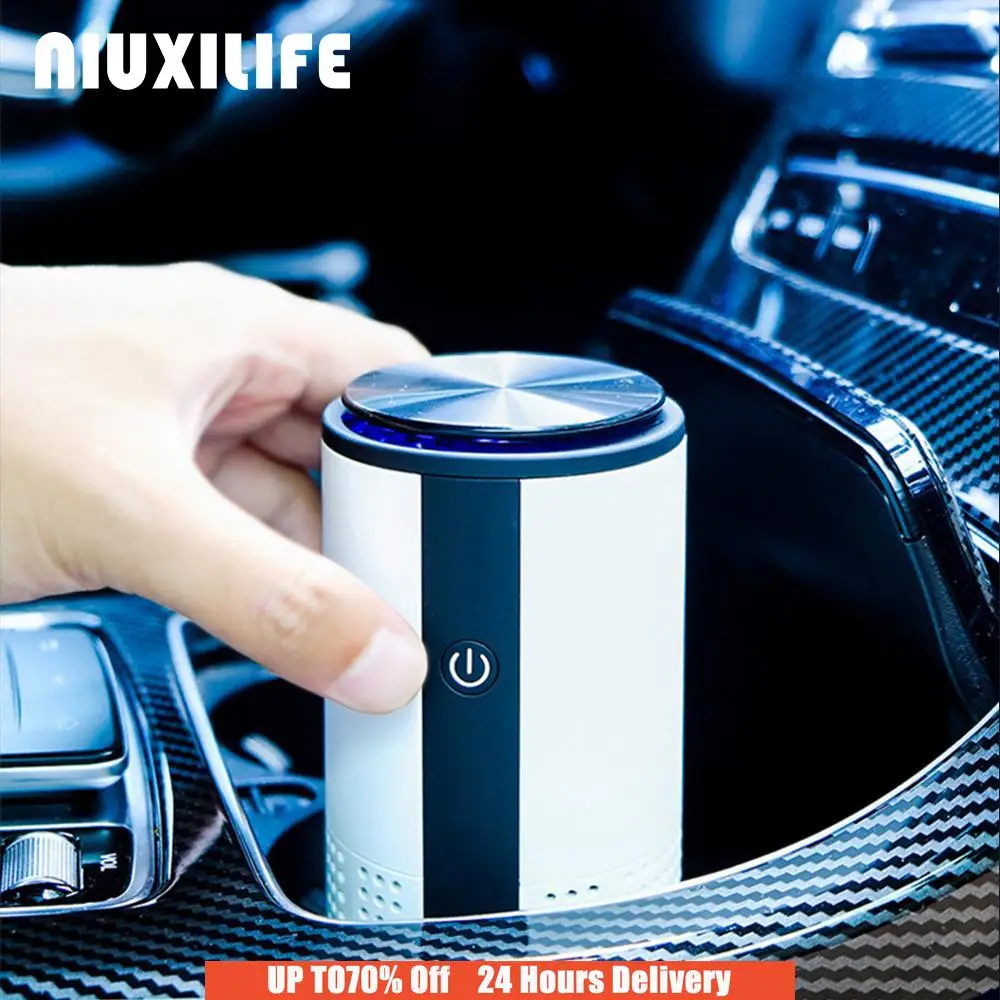 

NIUXILIFE Auto Car Air Purifier Usb Charging Wireless Negative Ion In Addition To Formaldehyde, Haze And Odor, Car Oxygen Bar