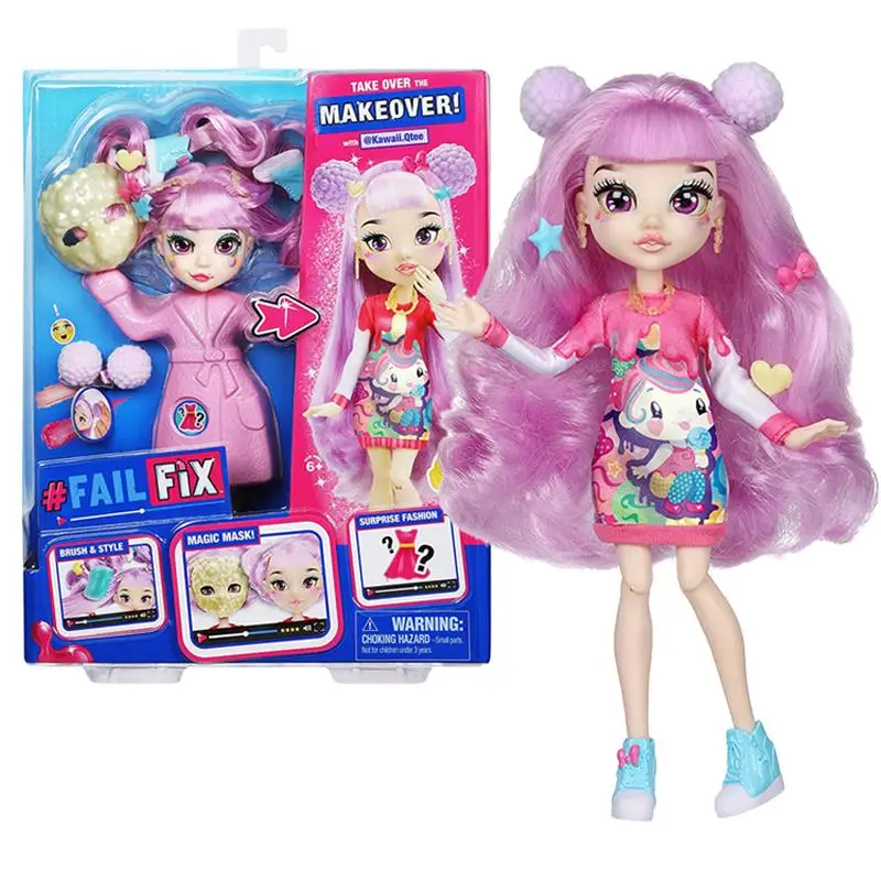 

8.5 Inch Failfix Kawaii.qtee Total Makeover Doll Set Fashion Doll Series Anime Figure Toys Birthday Surprise for Girls Gift