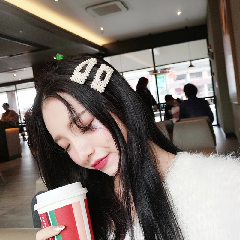 Жемчужные заколки для волос женщин новые корейские модные аксессуары трендовые