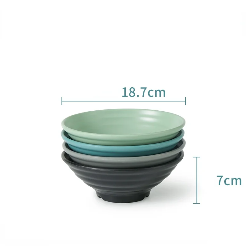 Nordic Tableware Melamine Noodle Bowl Commercial Net Red Plastic Big Soup Rice Restaurant | Дом и сад