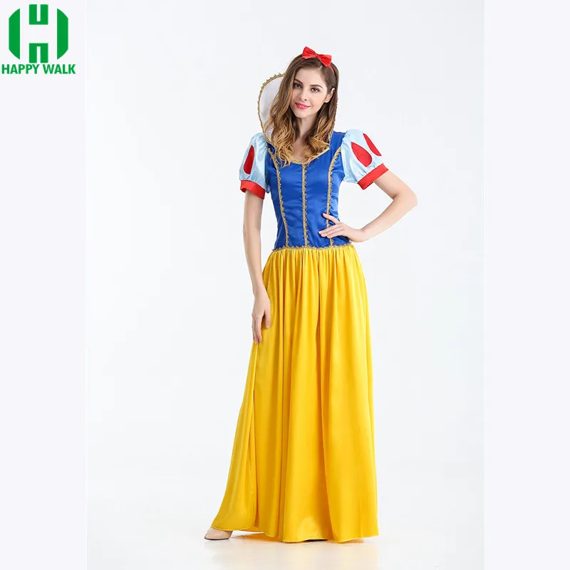 New Long dress Queen Costume For Women Fairy Cartoon Tale Princess Dress Halloween Cosplay costume Female Adult |