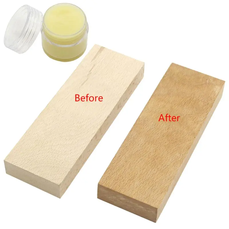 

H55A 20g Organic Natural Pure Wax Paste Wood Polishing Furniture Floor Surface Finishing Leather Maintenance Household Accessory