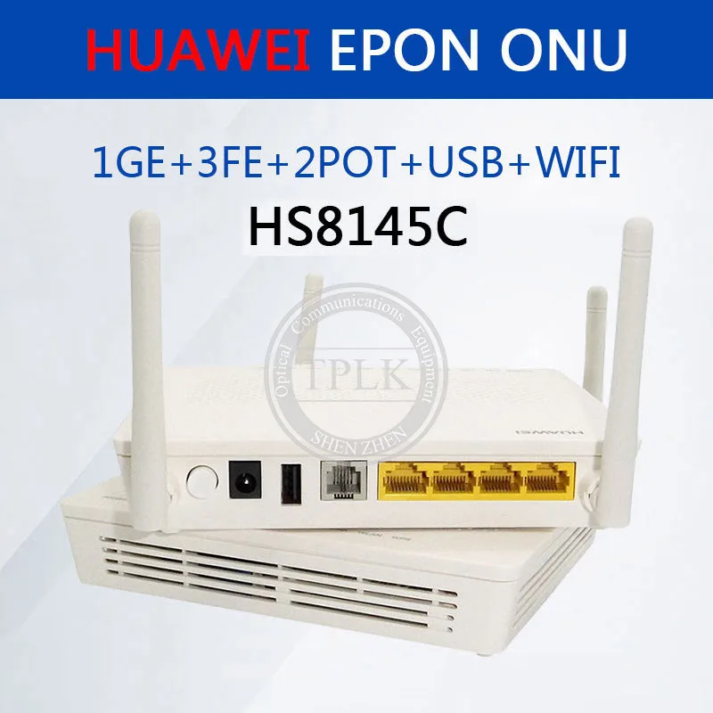 Оригинальный новый модем HS8145C EPON ONU FTTH HGU роутер 1GE + 3FE 1TEL Wifi ONT Carrier|Фиксированные