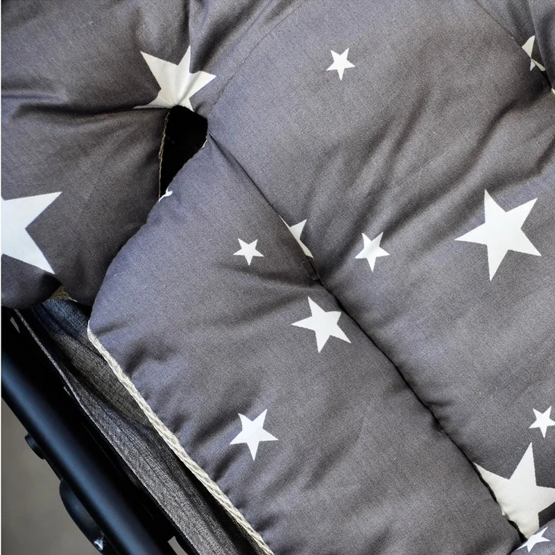 

Baby Printed Stroller Pad Seat Warm Cushion Pad mattresses Pillow Cover Child Carriage Cart Thicken Pad Trolley Chair Cushion A5