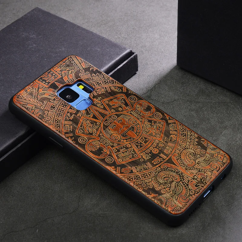 Деревянный ящик для iPhone 11 Pro Max 7 6 6S 8 Plus X XR XS Max чехол для телефона samsung Galaxy S9 S10 Plus Note 9 8 10 Plus Pro - Цвет: ST