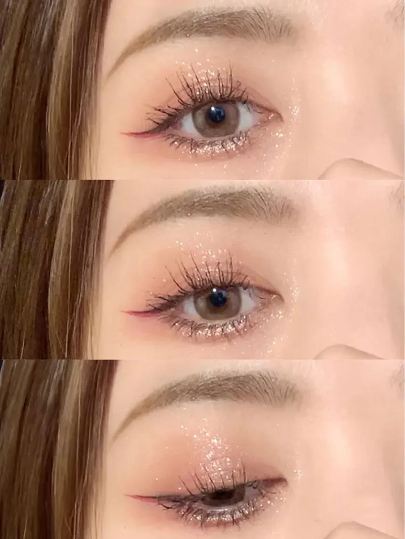 Палетка теней для макияжа глаз стойкие водостойкие блестящие тени век 9 цветов |