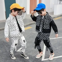 3 14 years spring teenage boy clothing set 2021 new casual fashion jacket pant kid children baby toddler boy clothes