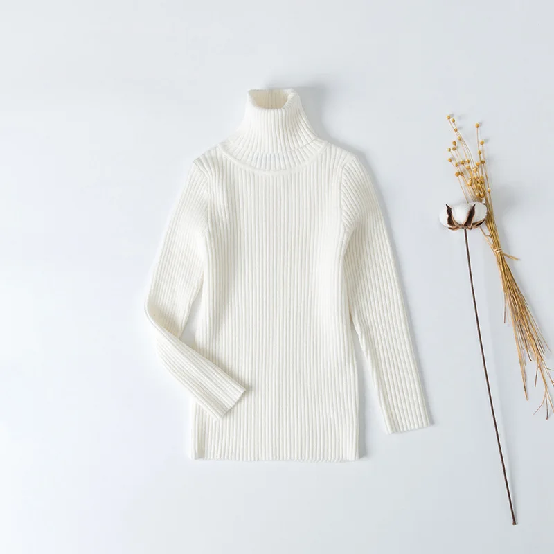 New Girls Sweaters Ribbed Children Sweaters 1-6Years Winter Sweater