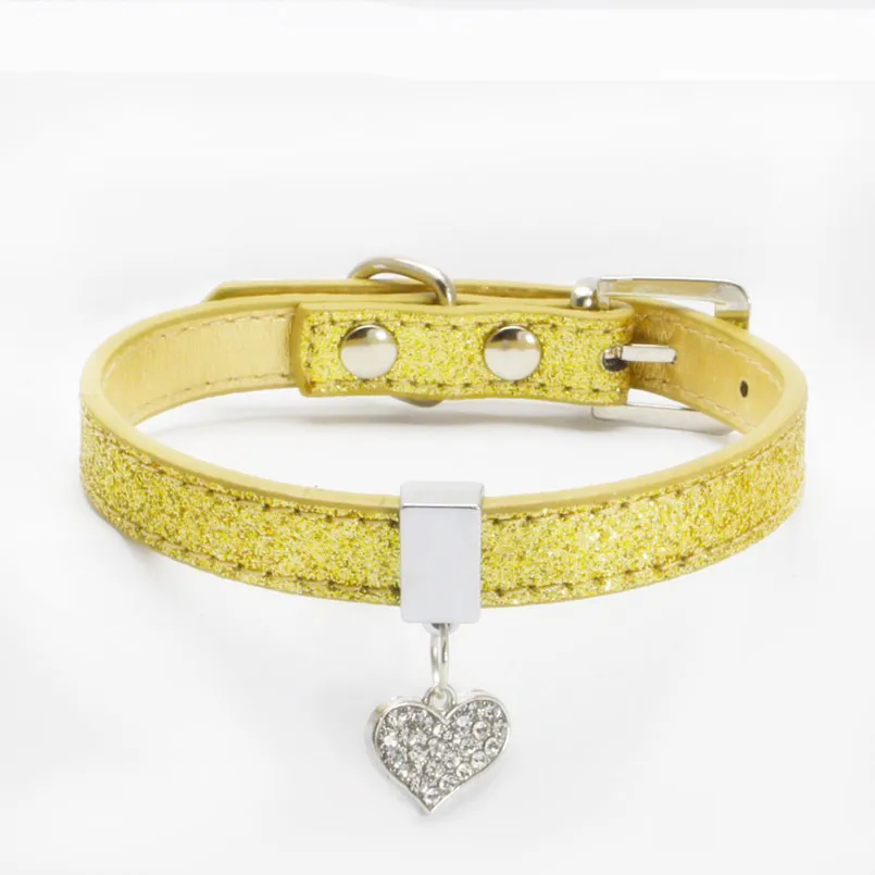 Ошейник для собак Bling Стразы Кристальное ожерелье Алмазный щенок блестящие