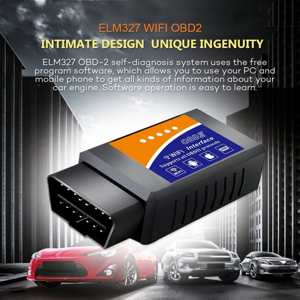 EML327 беспроводной инструмент для сканирования OBD автомобильный Wi Fi OBD2 считыватель