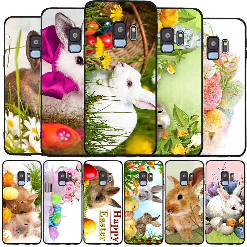 1 чехол для телефона Happy Easter Bunn Rabbit мягкий силиконовый черный из ТПУ Samsung Galaxy S6 S7 EDGE
