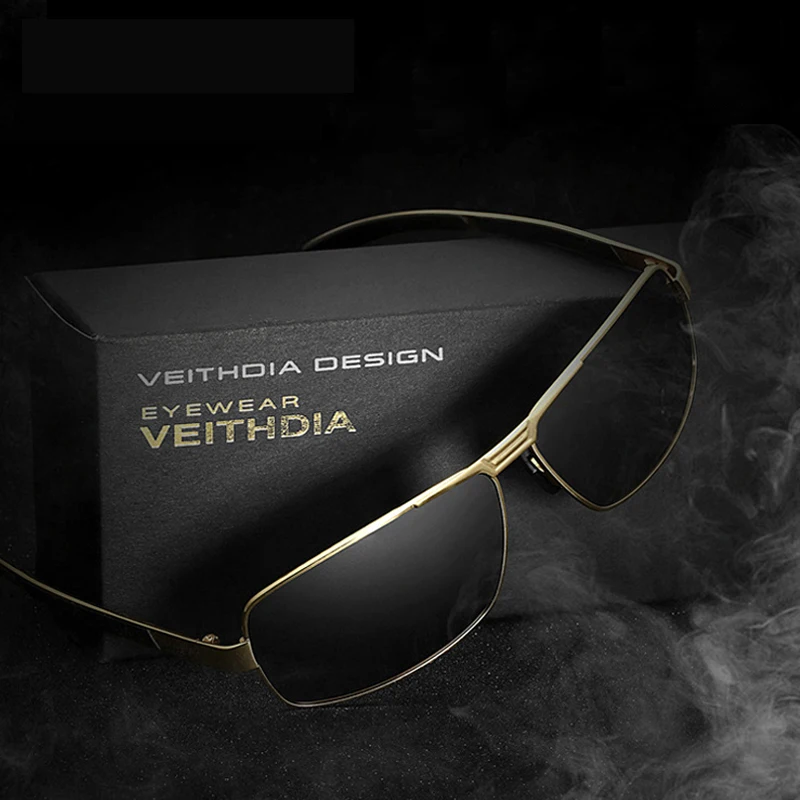 Фото Солнцезащитные очки VEITHDIA мужские, для вождения, UV400, спортивные, для велоспорта, 2490 №1