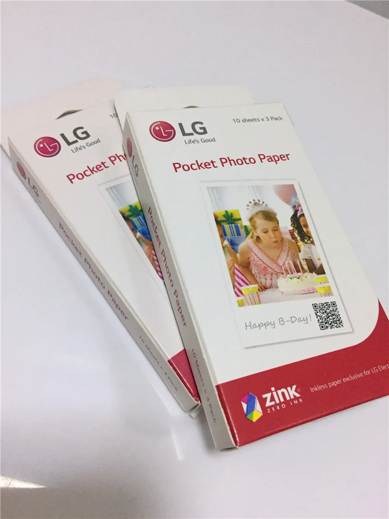 Seracase 60 шт. фотобумага s Zink PS2203 смарт мобильный принтер для LG фотопринтер PD221/PD251 PD233 PD239 бумага для печати