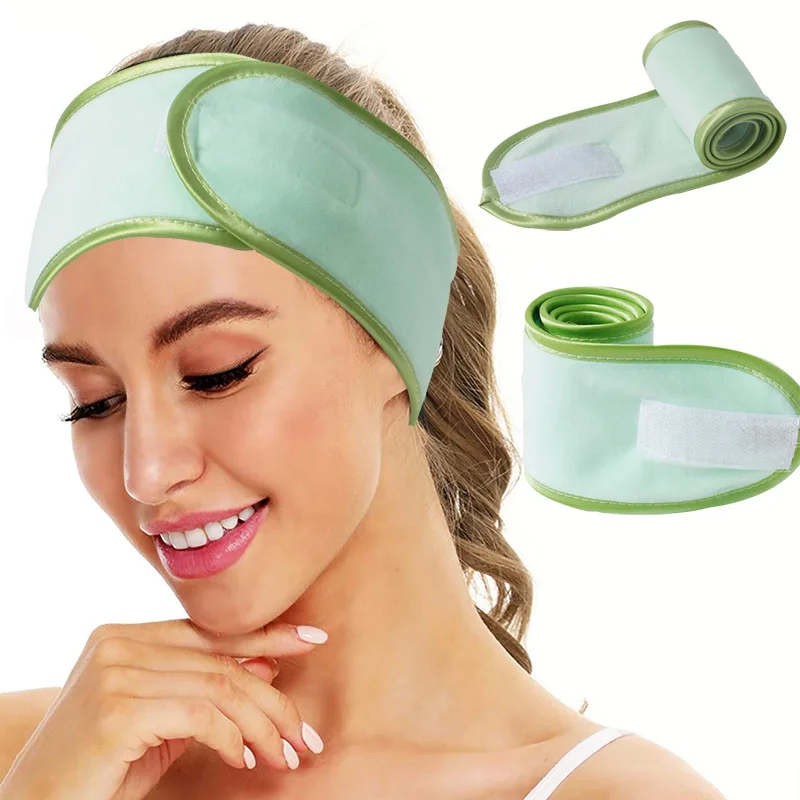 

New Adjustable Wide Hairband Yoga Spa Bath Shower Makeup Wash Face Cosmetic Headband For Women Ladies Make Up Accessories