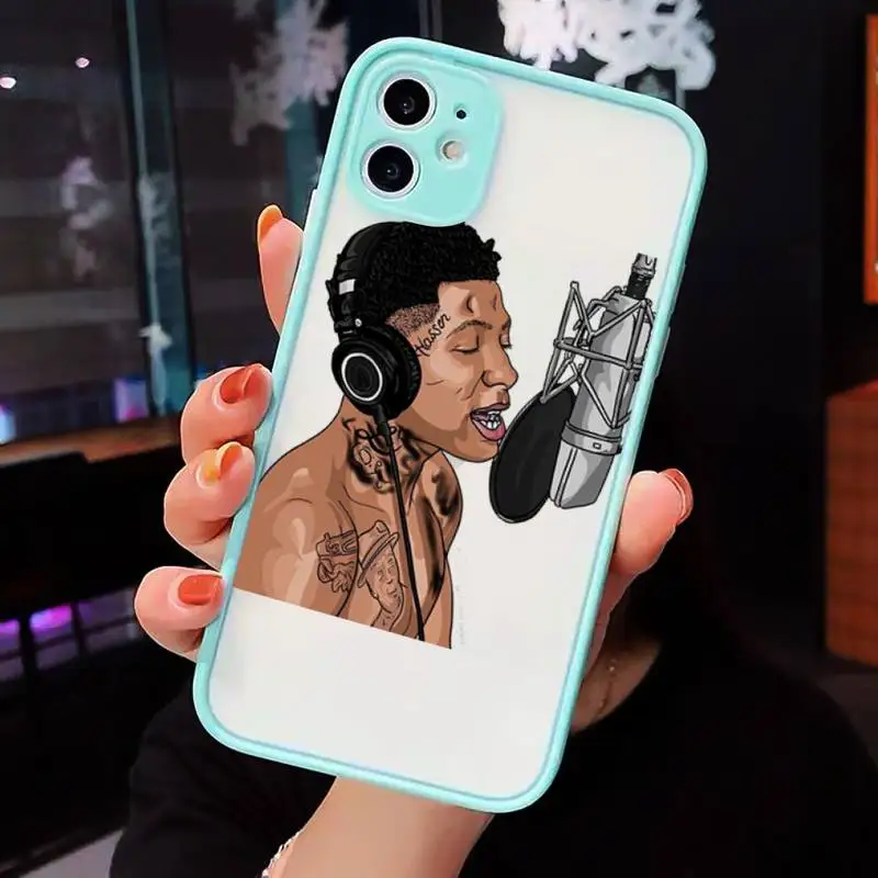 

Rapper Youngboy Never Broke Again Phone Cases Matte Transparent for iPhone 7 8 11 12 s mini pro X XS XR MAX Plus cover funda