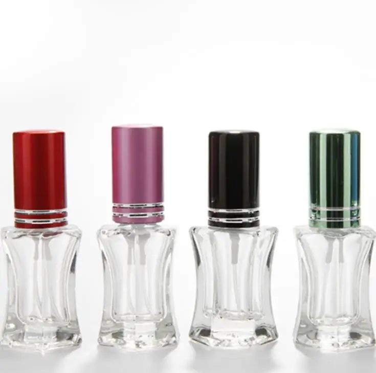 

100 шт 6 мл мини Стекло флаконы для духов талии Стекло бутылки красивое золотистое Кепки легко использовать, для путешествий в виде флаконов п...